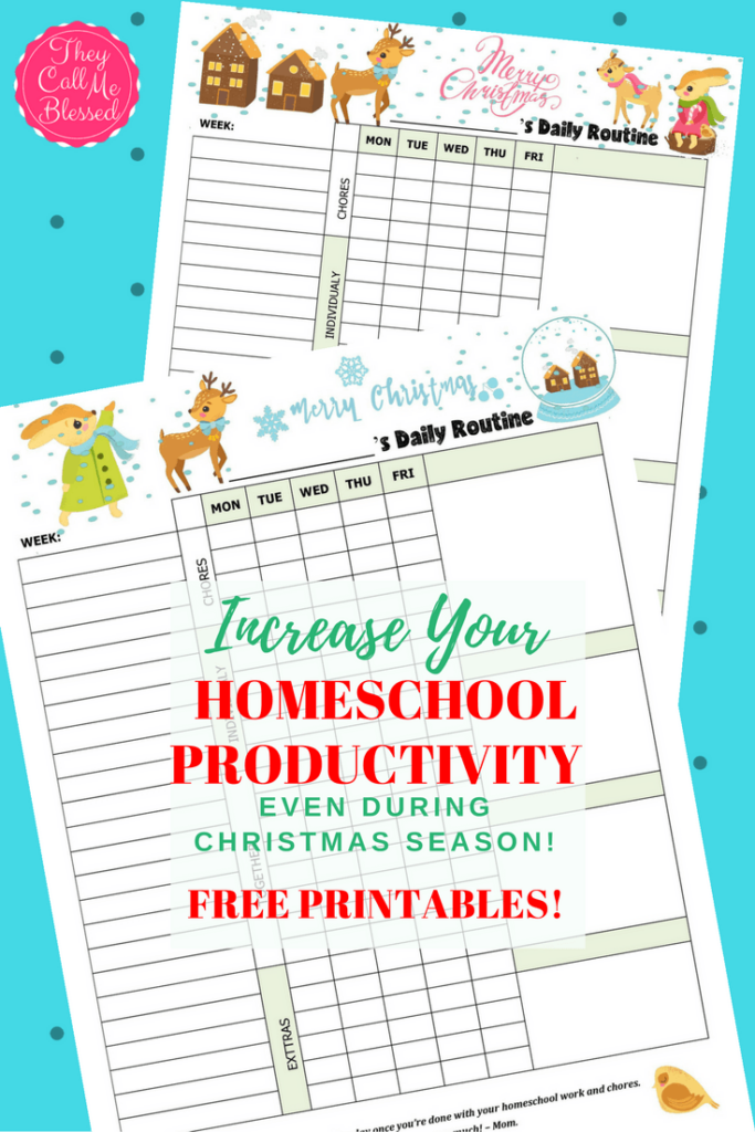 Homeschool Productivity During Christmas