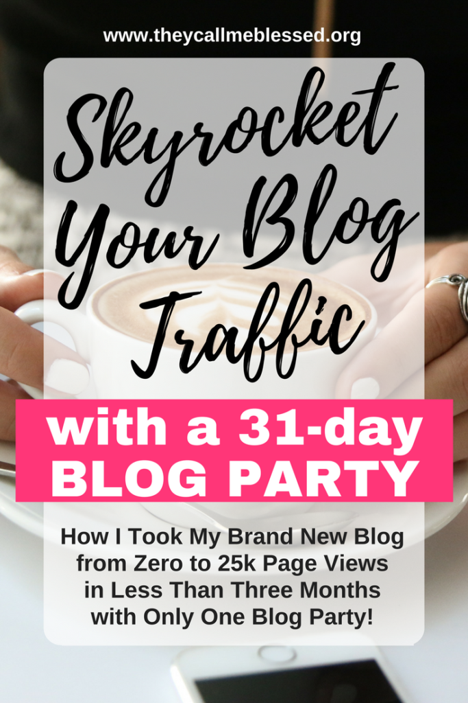 How To Skyrocket Your Blog Traffic With A Blog Party. blog party | blogging | blogging tips | blogging strategies | blog traffic | blog growth