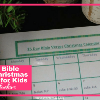 A Christ-Centered Christmas: 25-Day Bible Verses Christmas Calendar for Kids