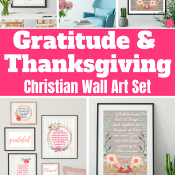 Gratitude & Thanksgiving Scripture Wall Art Set 1