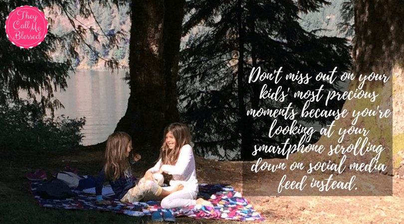 Don't miss life's most precious moments because you're looking down on your phone.scrolling down on Facebook instead.