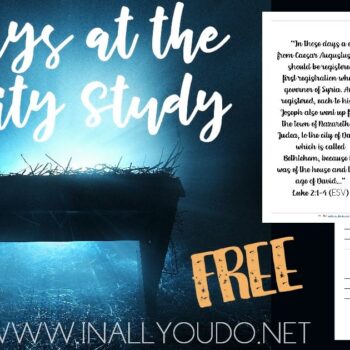 Free 12 Days at The Nativity Study at the 24 Days to a Christ-Centered Christmas blog party.
