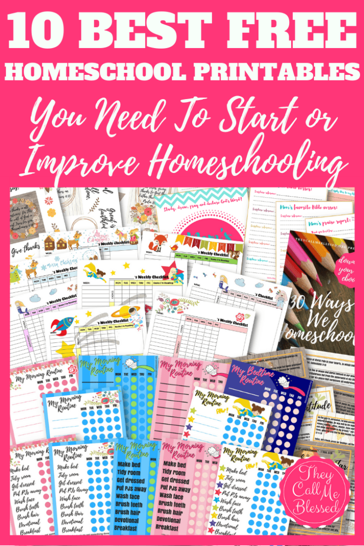 10 Best FREE Homeschool Printables You Need To Start Homeschooling