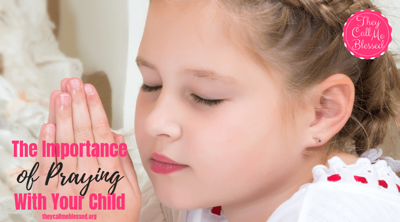 Praying with your child is important. Not only does it create a strong family bond but it also shows them how powerful the power of prayer truly is!