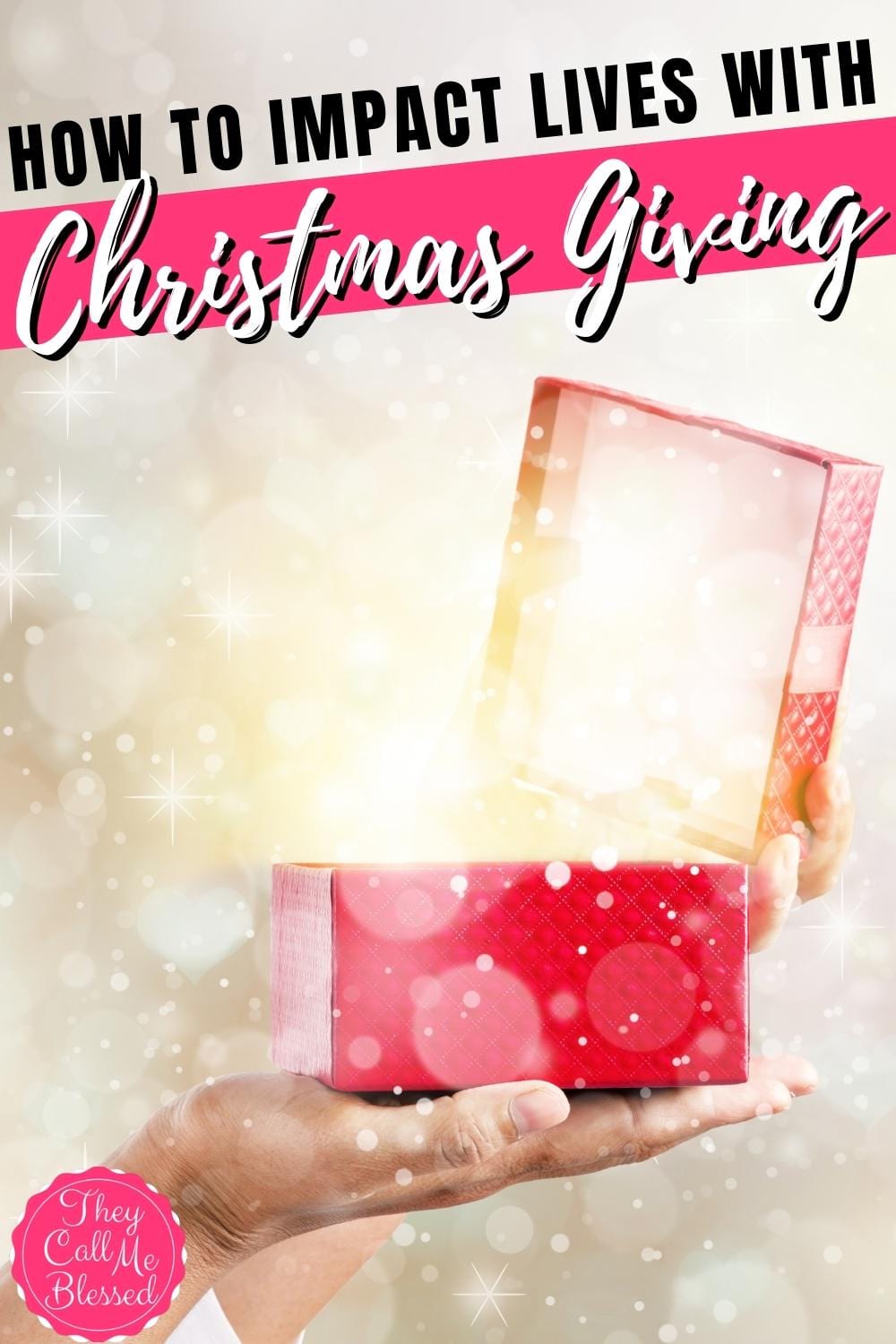 text on image reads:How to Impact Lives with Christmas Giving
